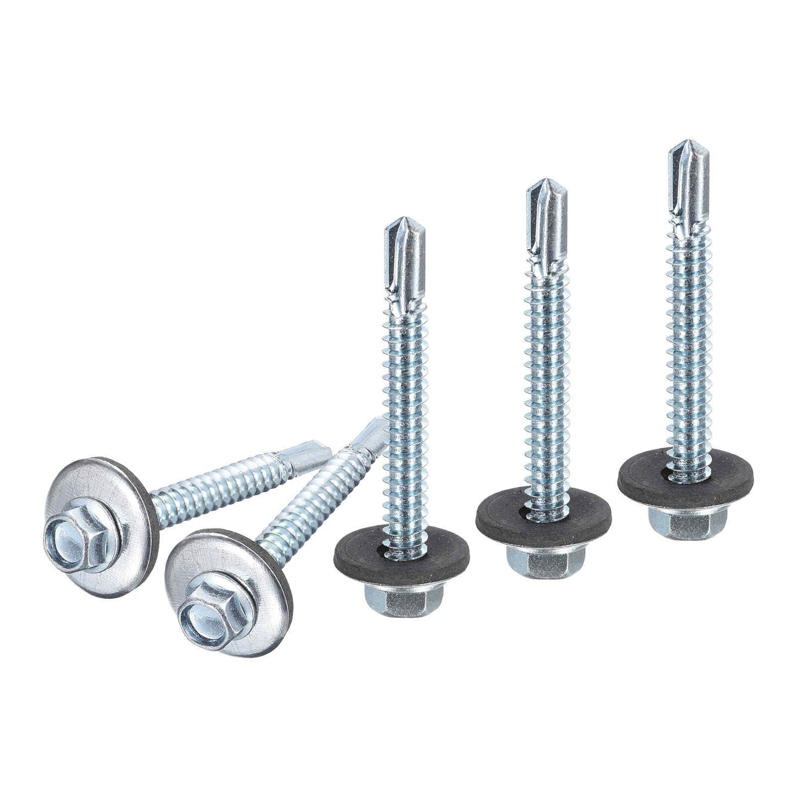 Amazon.com: DTGN Tornillos autoperforantes de cabeza hexagonal de